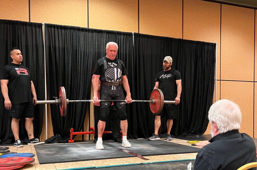John Bennett, 83, of Big Cedar Lodge set the deadlift record for his age group earlier this month.